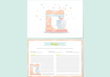 Recipe Cards Vector - Free vector #399371